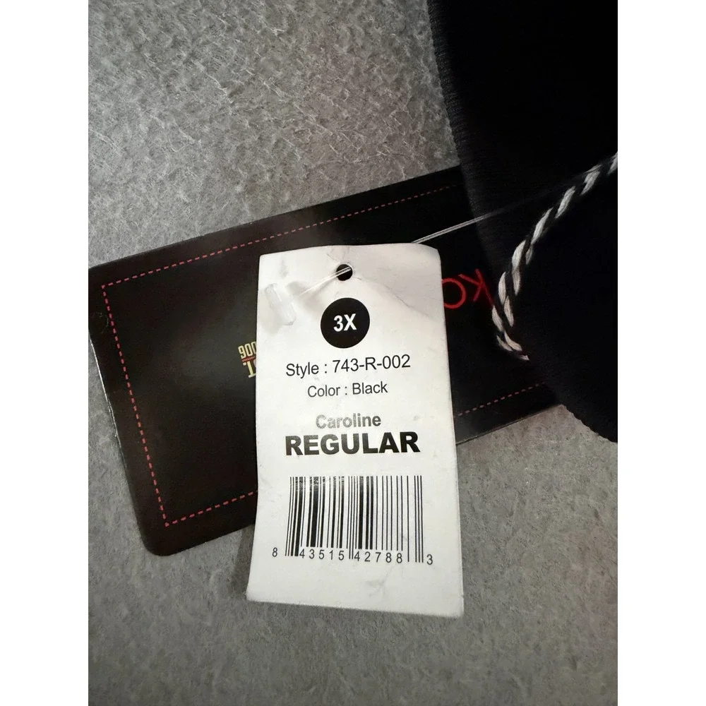 Koi Basics Caroline Scrub Pants‎ Womens 3X Black Straight Leg 743R Cargo NWT